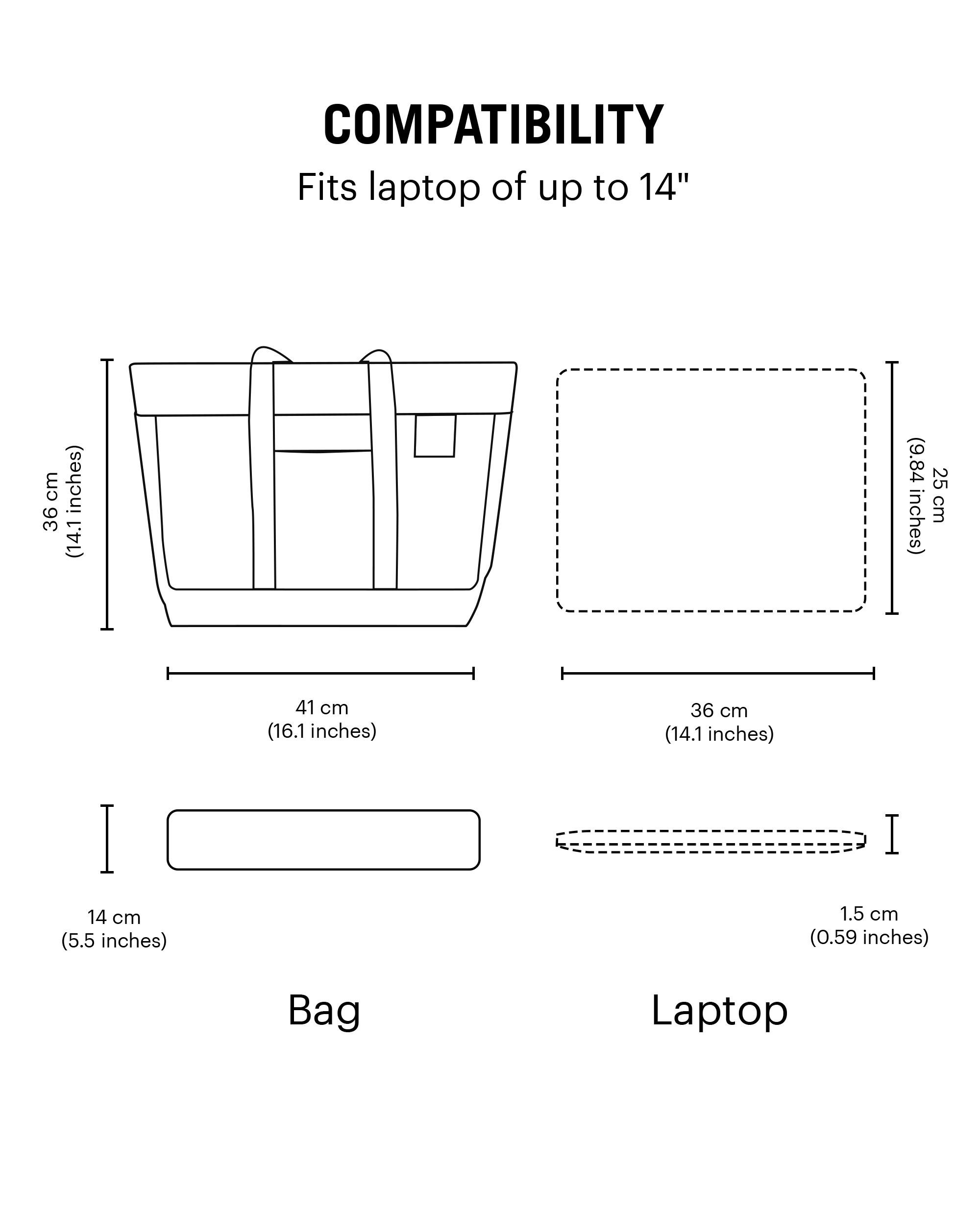 Carbon Black Idyll Tote