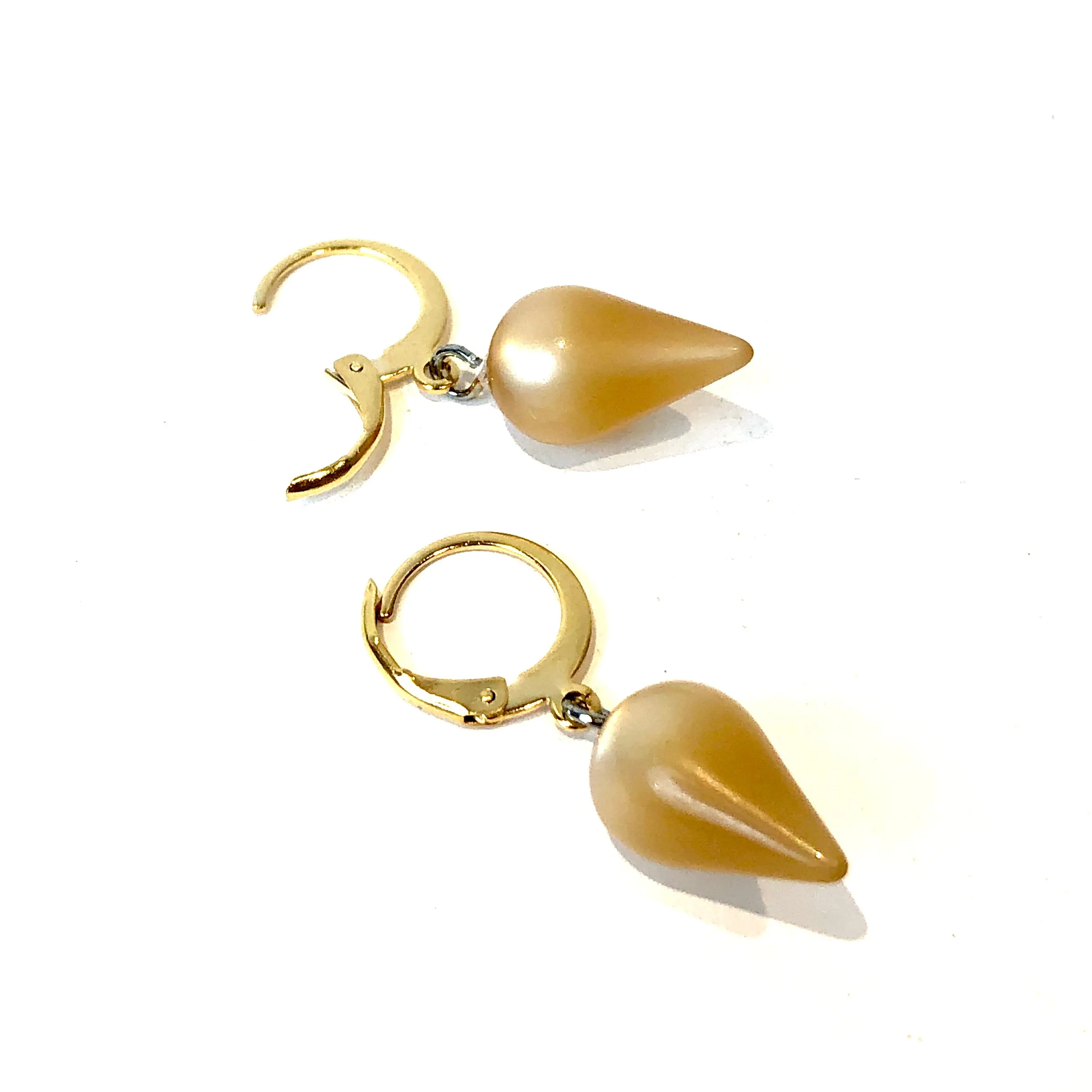 Champagne Moonglow Midi Spike Cuff Hoops