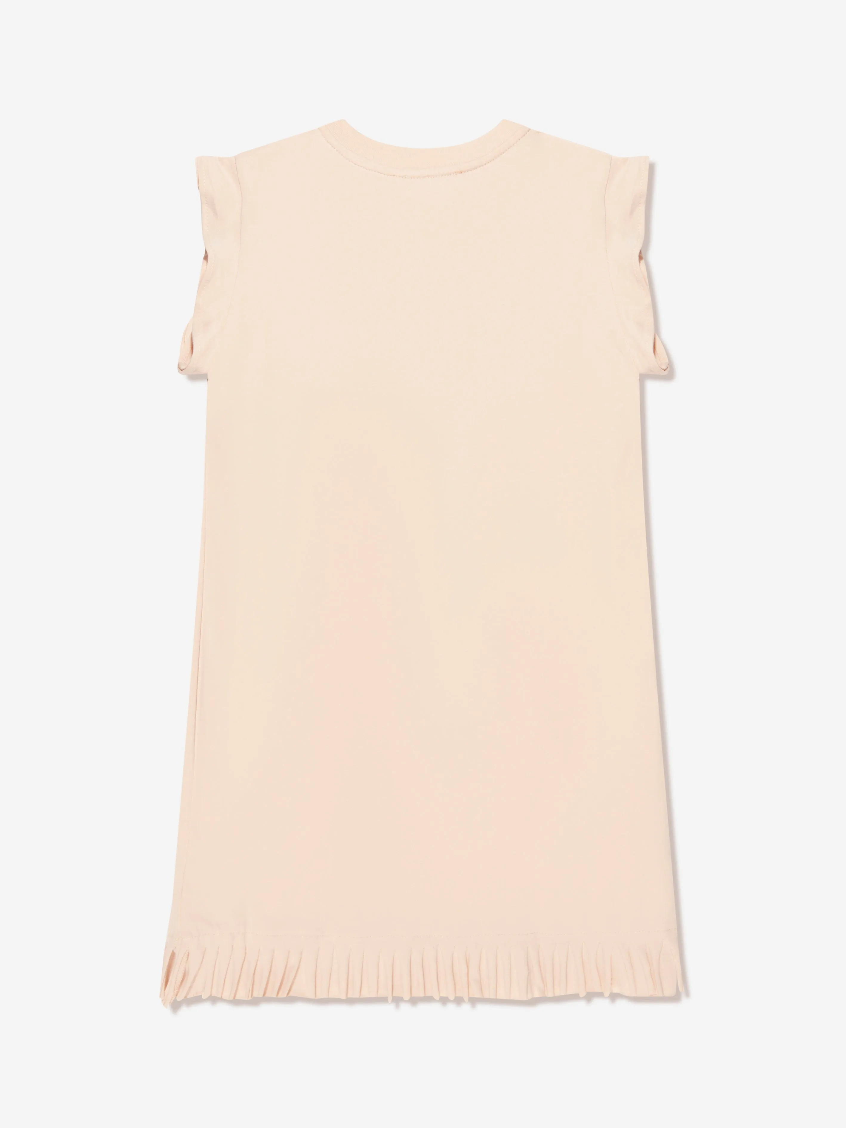 Chloé Girls Organic Cotton Jersey Dress in Pink