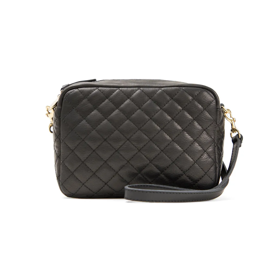 Clare V. - Midi Sac in Black Quilted Fantastic