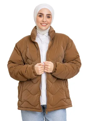 Coffee Puffer Jacket 9
