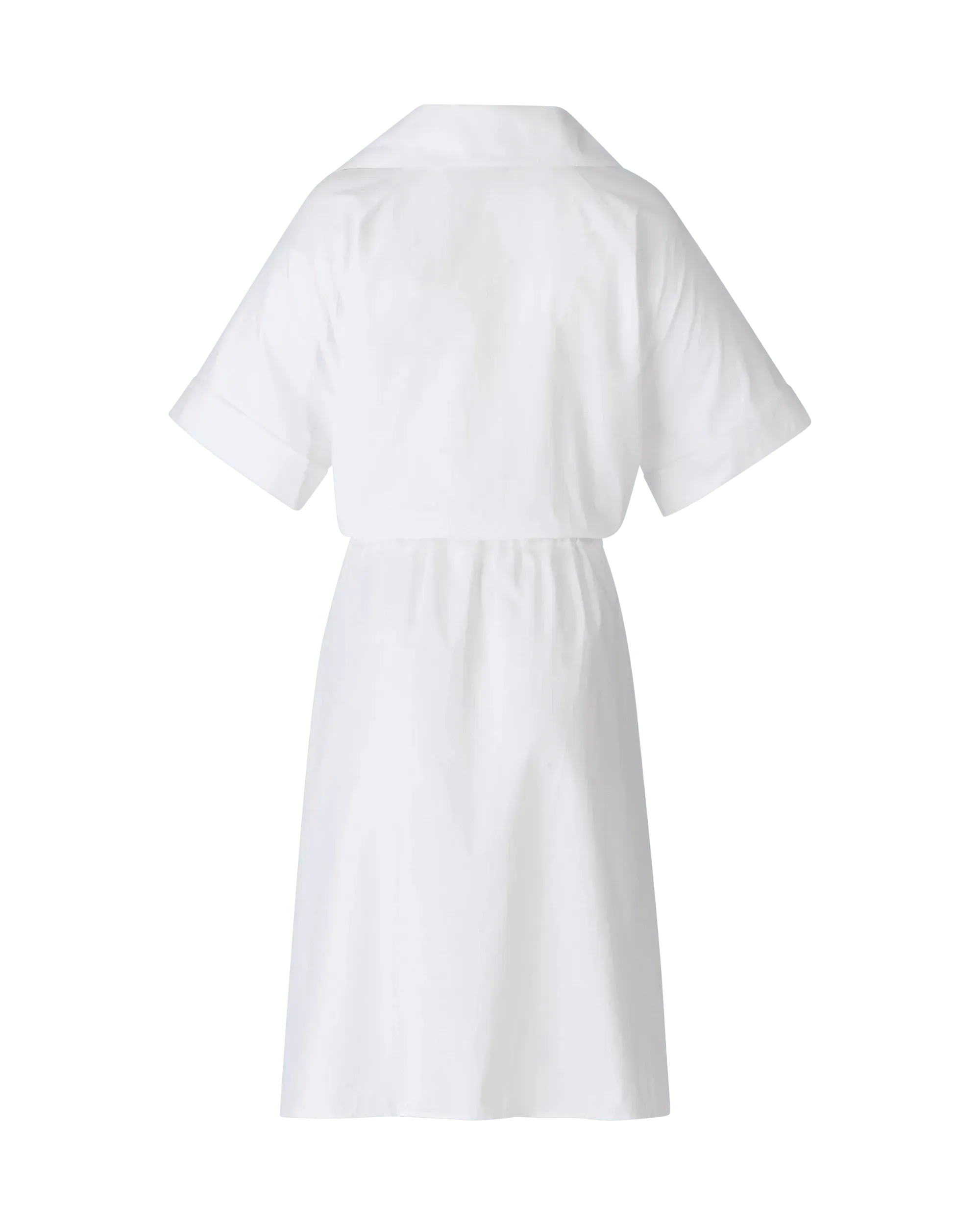 Collared Cotton Shirt Dress