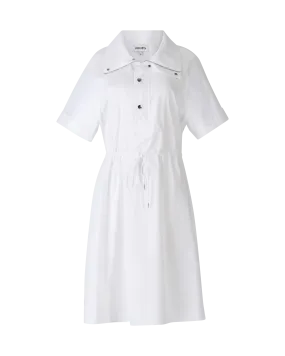 Collared Cotton Shirt Dress