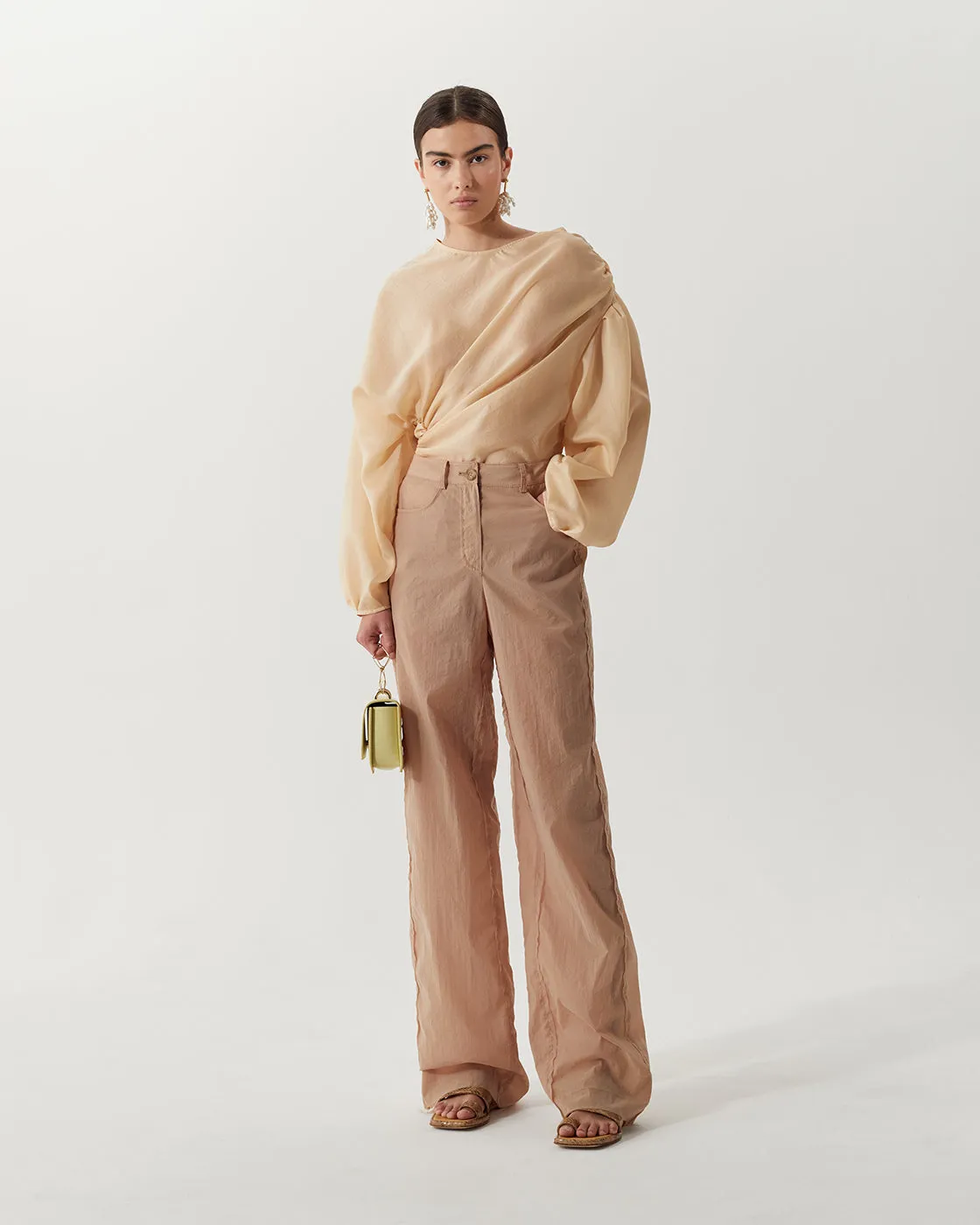 Cora Trousers Tencel Beige