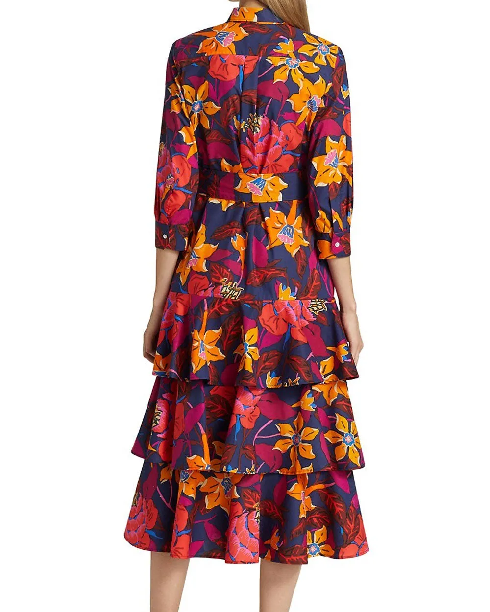 Coral Floral Mynaxa Dress