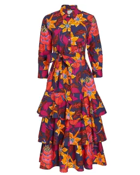 Coral Floral Mynaxa Dress