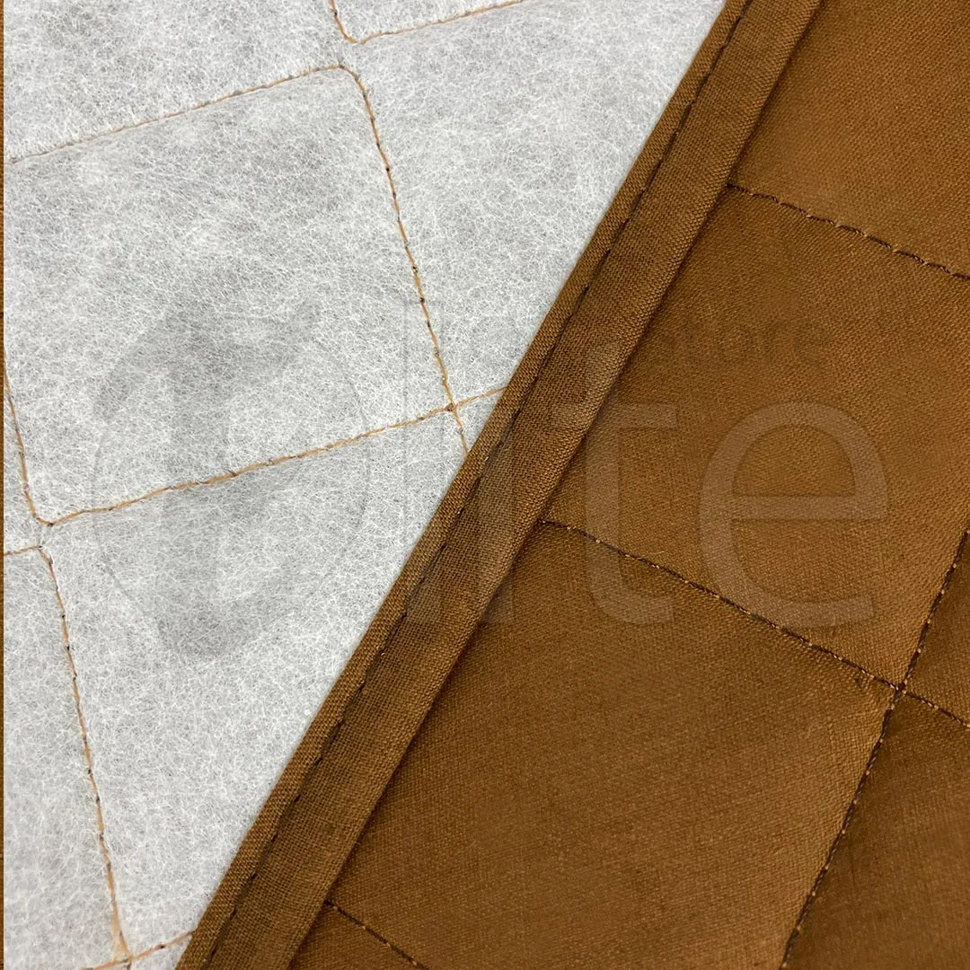 Cotton Quilted Sofa Cover – Copper Color