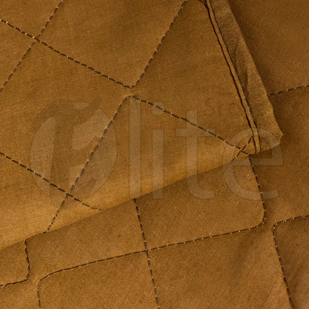 Cotton Quilted Sofa Cover – Copper Color