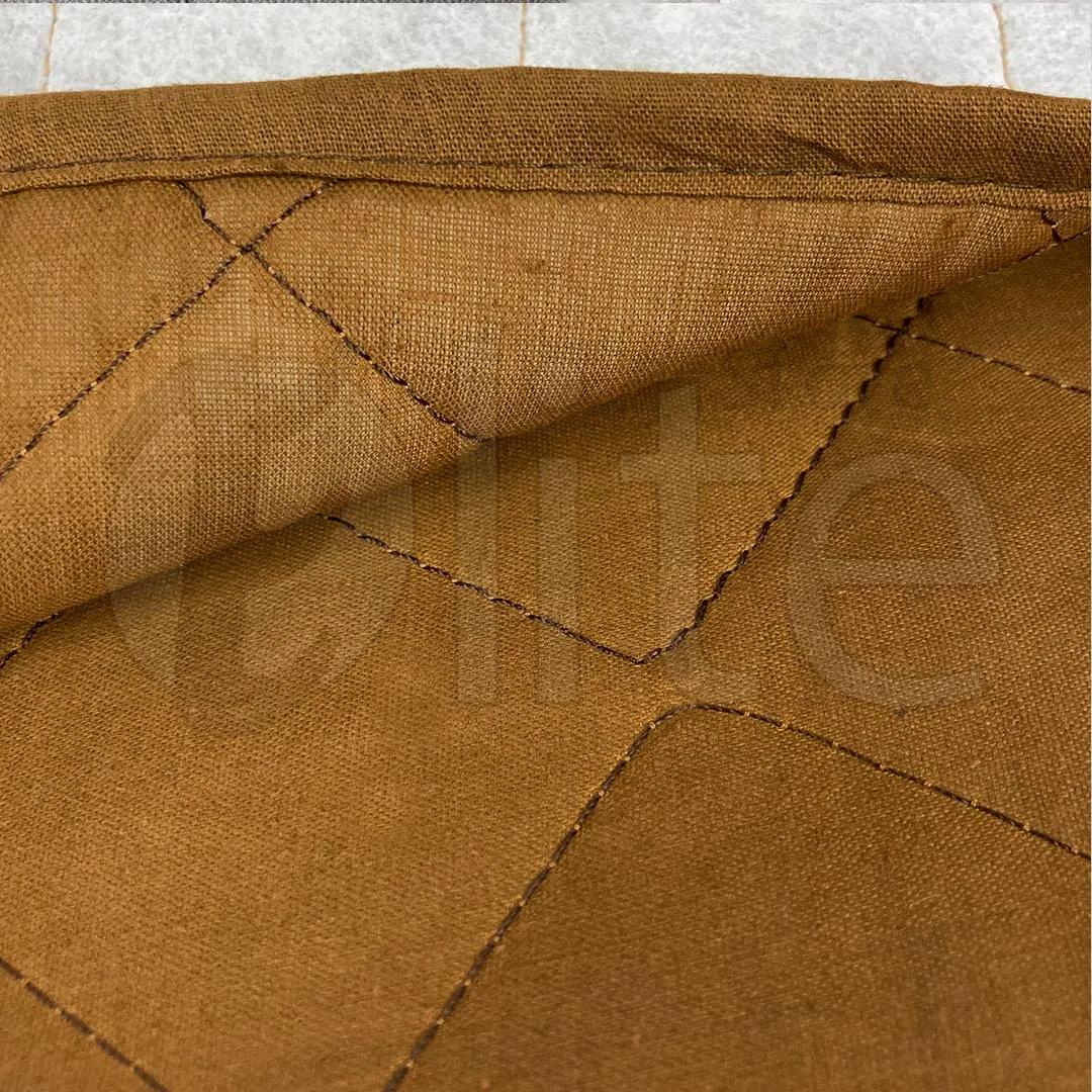 Cotton Quilted Sofa Cover – Copper Color