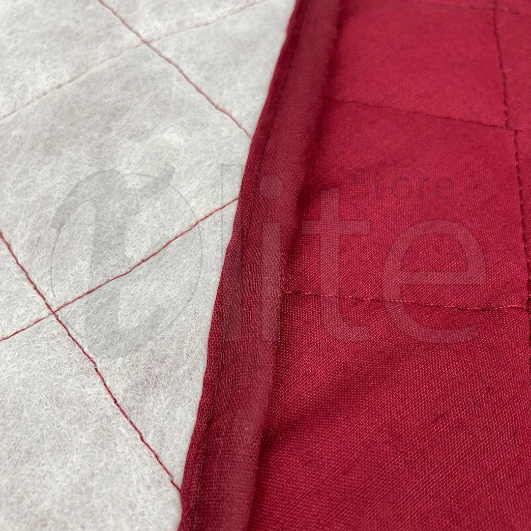 Cotton Quilted Sofa Cover – Maroon Color