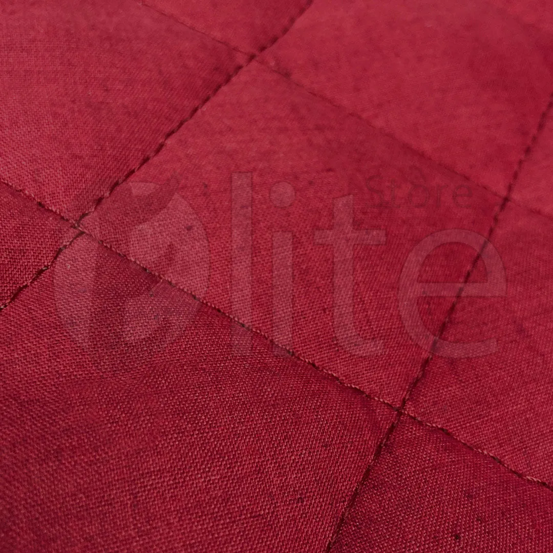 Cotton Quilted Sofa Cover – Maroon Color