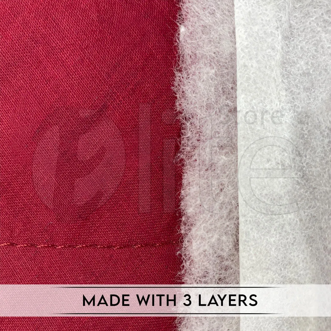 Cotton Quilted Sofa Cover – Maroon Color