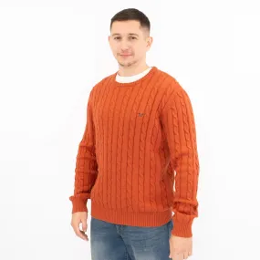 Crew Clothing Mens Oarsmen Midweight Cable Knit Jumper