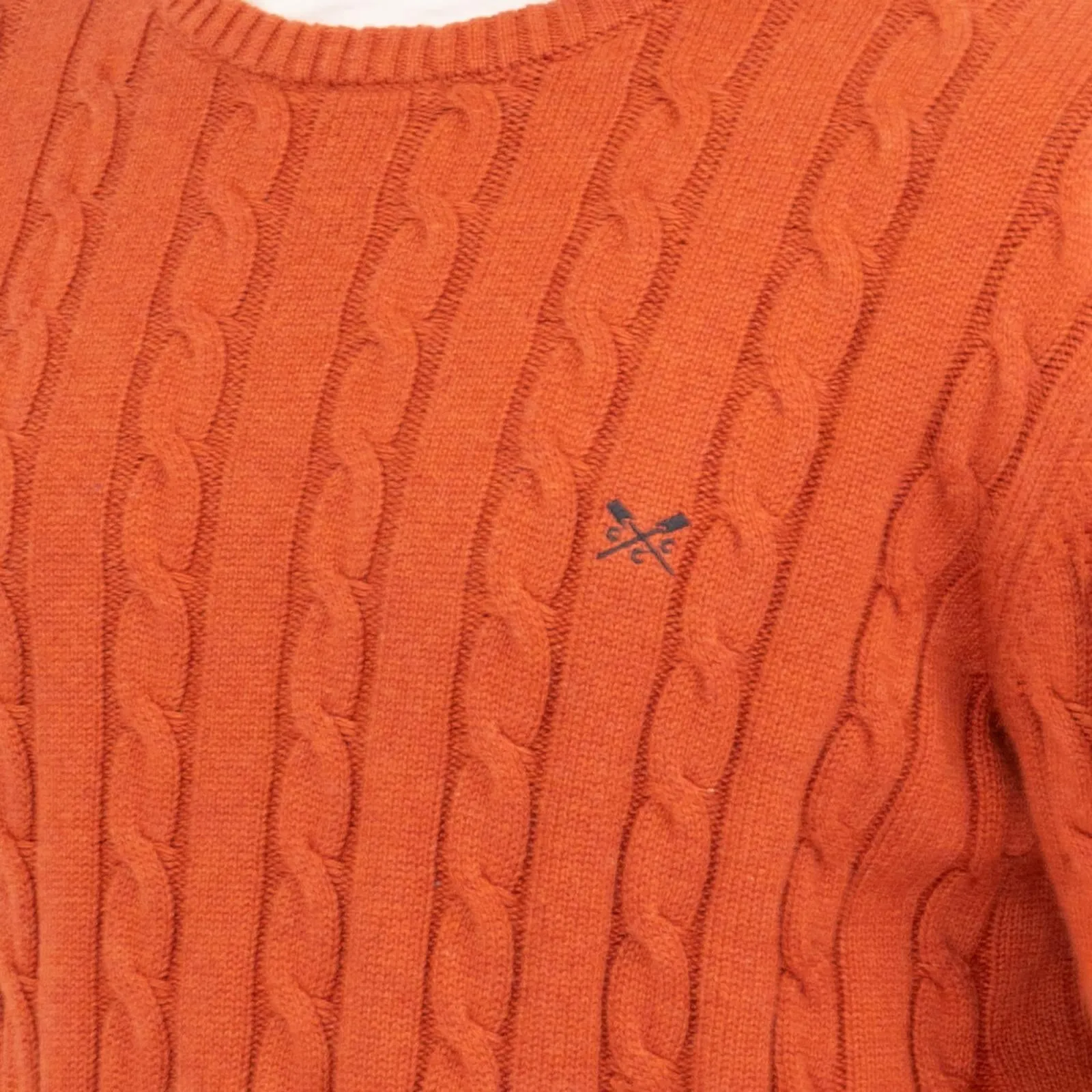 Crew Clothing Mens Oarsmen Midweight Cable Knit Jumper