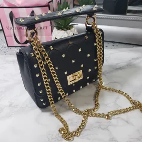 Cross~Mini Studded Body Bag