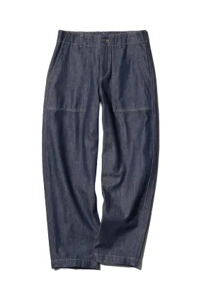 Curved Baker Trousers (Denim)