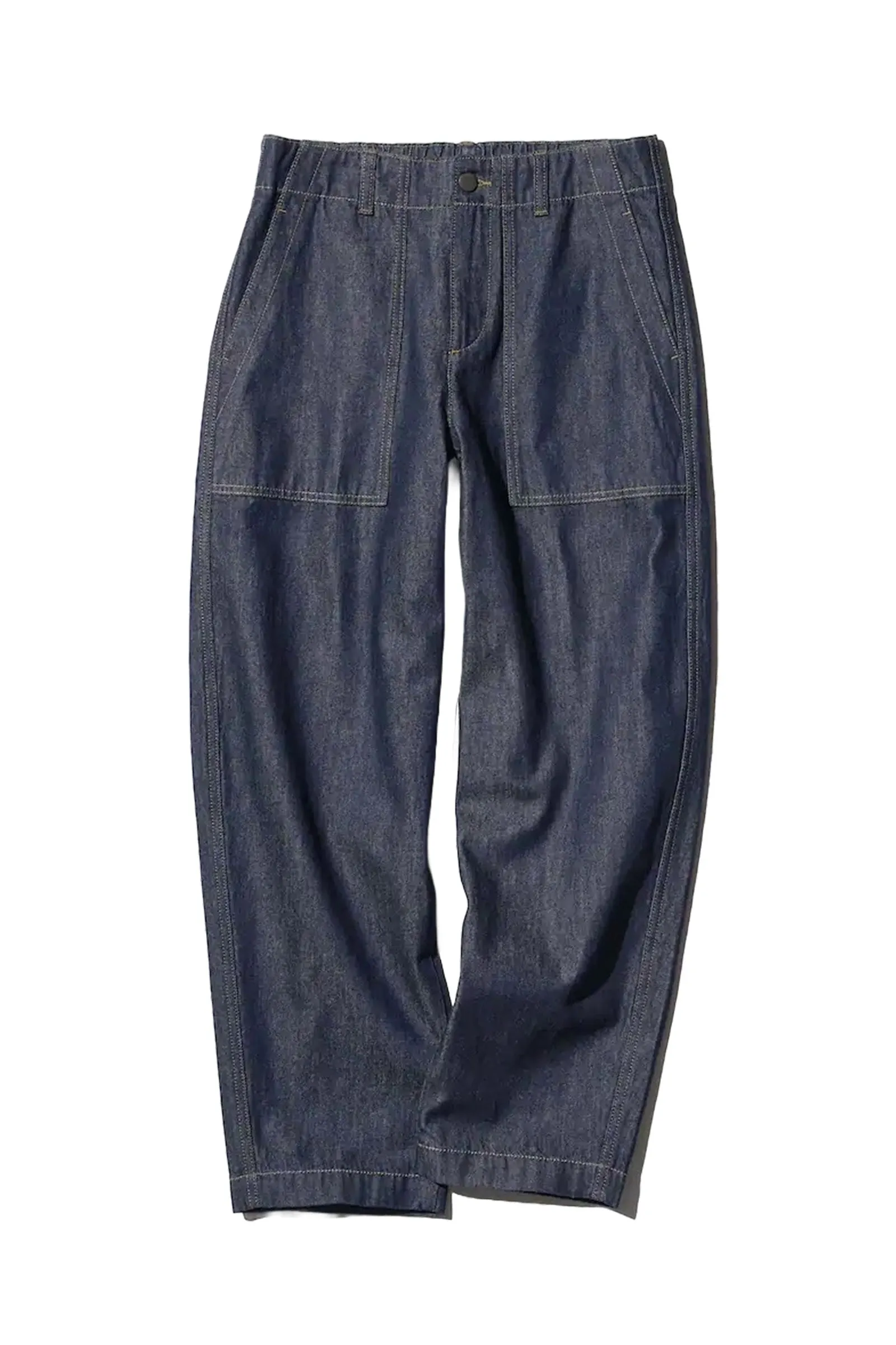 Curved Baker Trousers (Denim)
