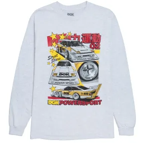 DGK Powersport Long Sleeve T-Shirt - Ash Heather
