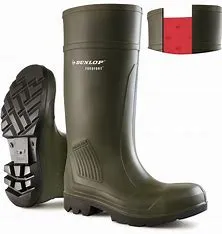 Dunlop Purofort Professional D460933 Non-Safety Rubber Wellington Green Size UK 4 to 5 (European 37 to 38)