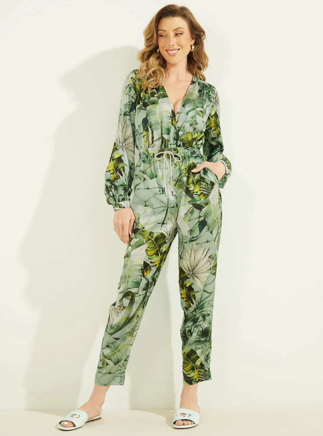 Eco Banana Leaf Print Viola Pants