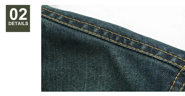 Edgy Denim Rugged Sherpa Winter Jacket for Men