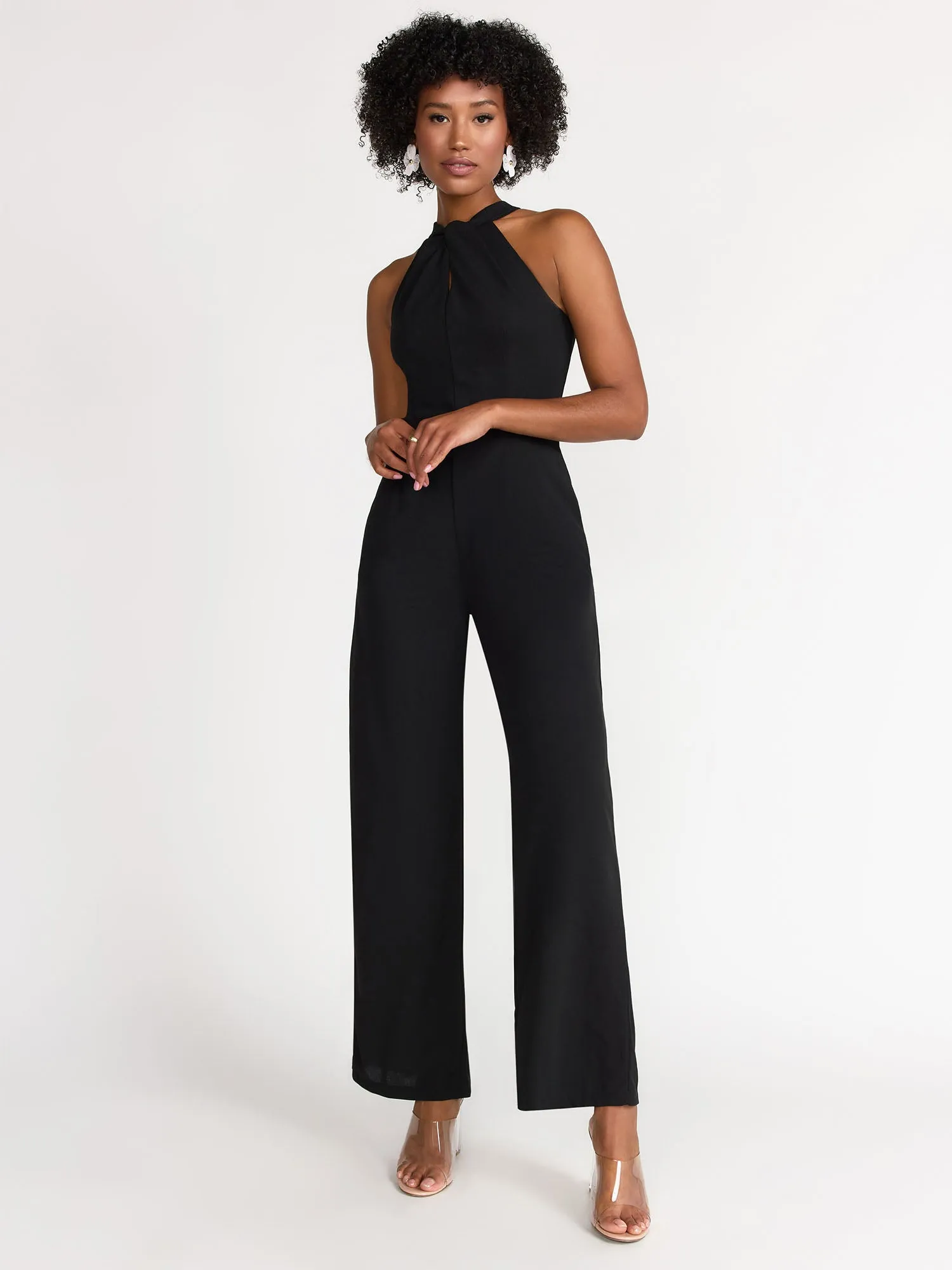 Edit By Nine Twist Halter Neck Jumpsuit - Brands We Love