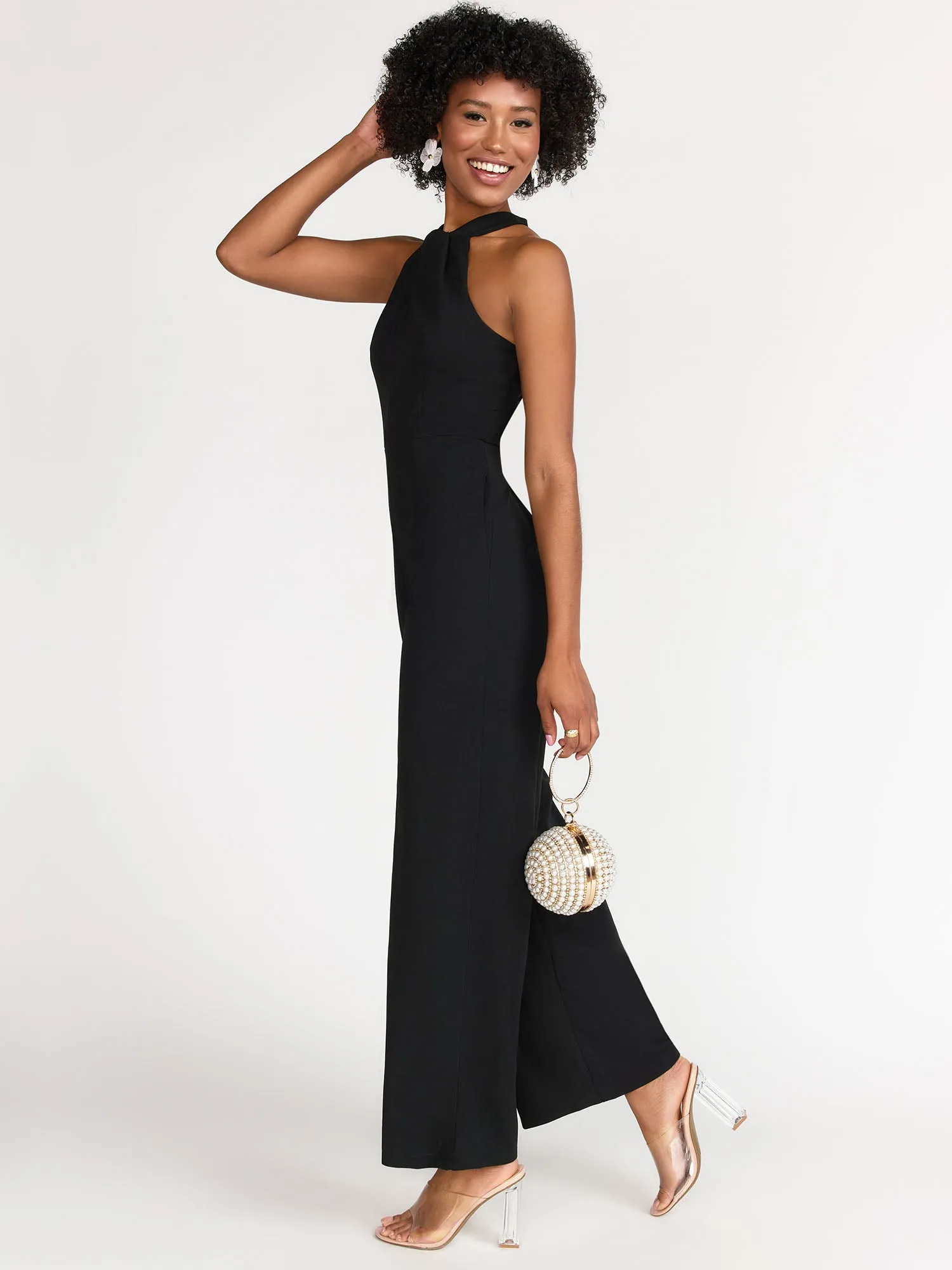 Edit By Nine Twist Halter Neck Jumpsuit - Brands We Love