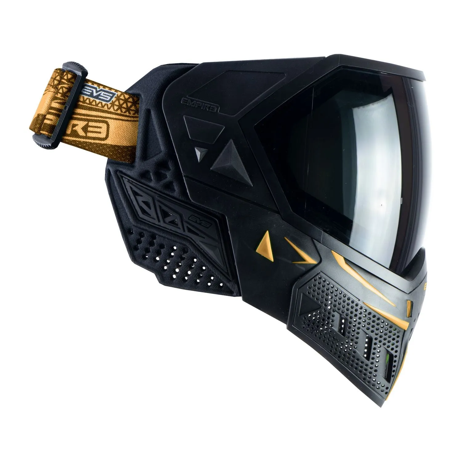 Empire EVS Enhanced Vision System Goggle - Black/Gold - includes 2 lenses