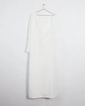 Esse 'one shoulder column' dress, white, 12
