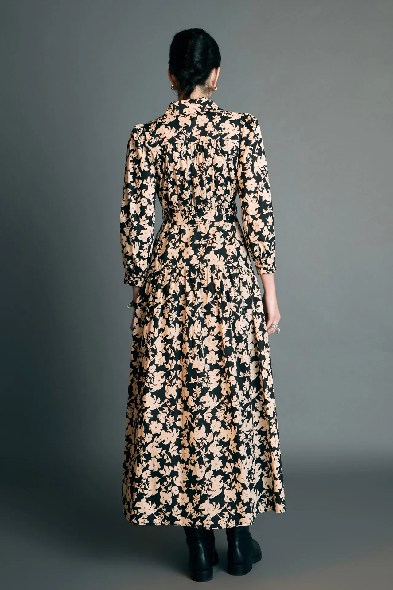 Fall Printed Midi Dress