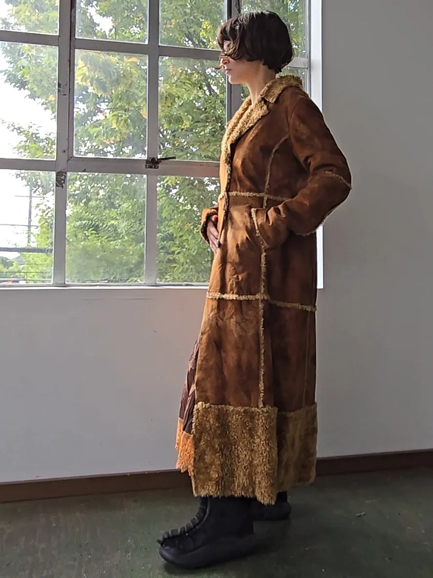 Faux Shearling Maxi Coat (L)