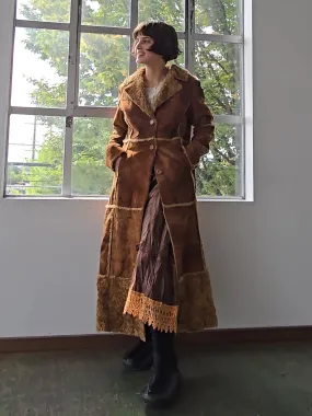 Faux Shearling Maxi Coat (L)