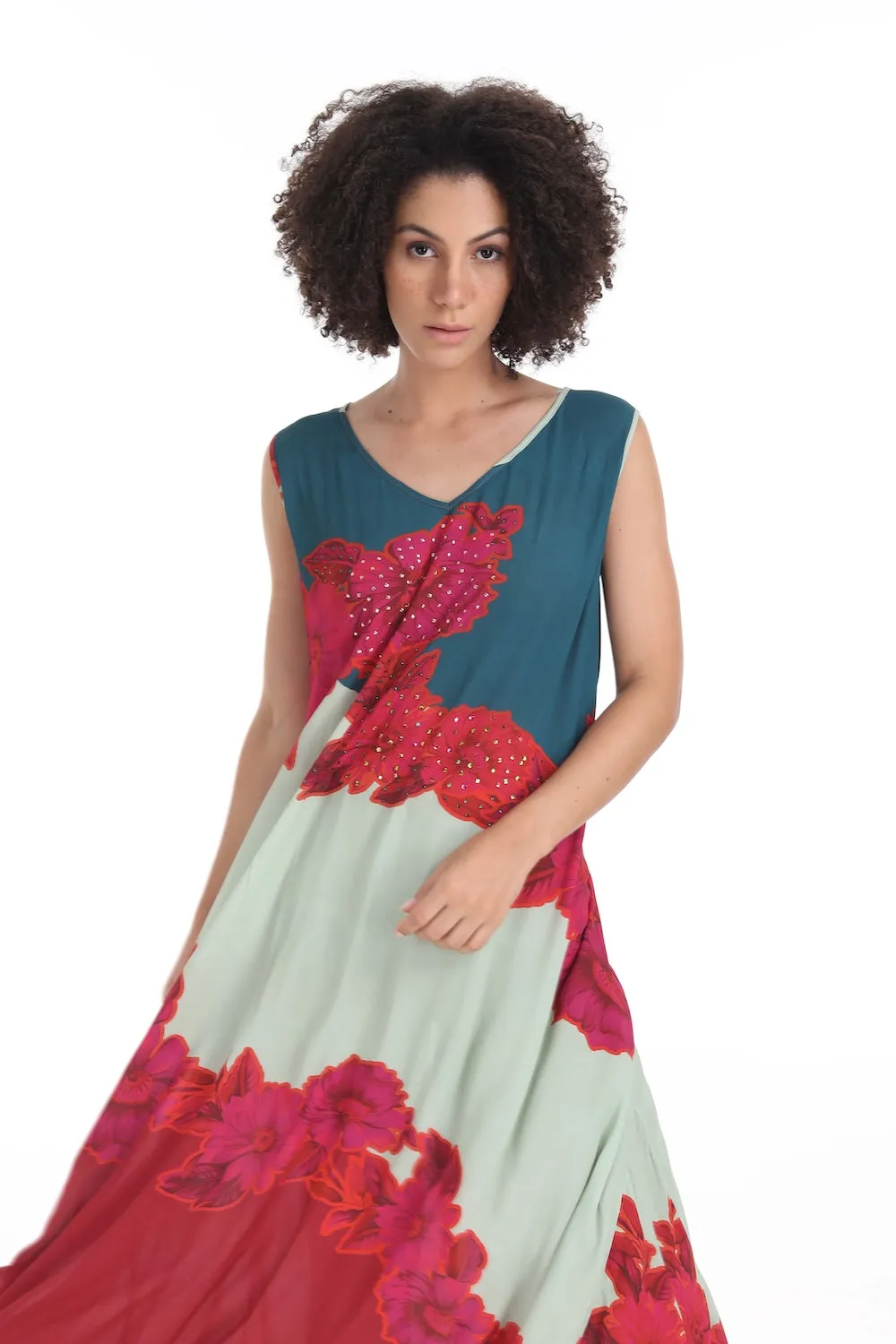 FIORENZE - SLEEVELESS MAXI DRESS
