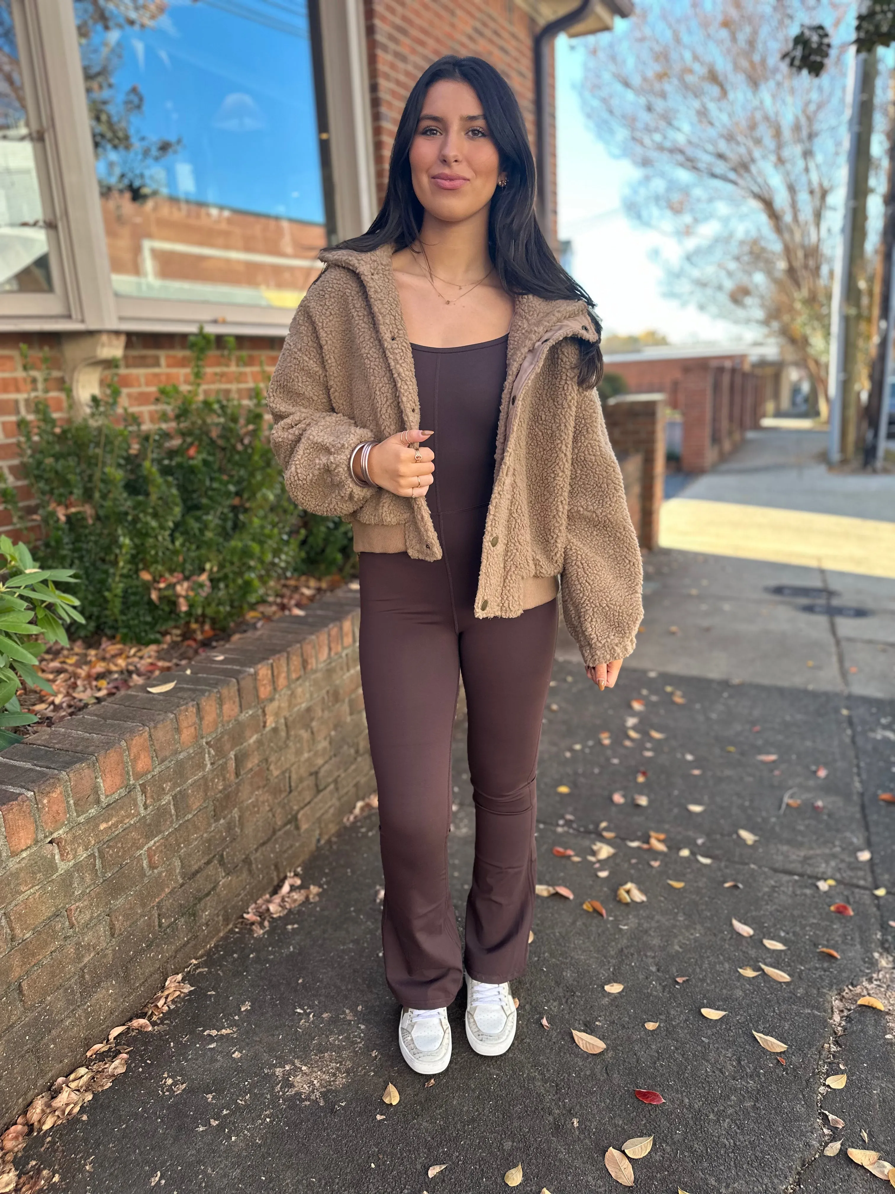 Flare Jumpsuit -Chocolate