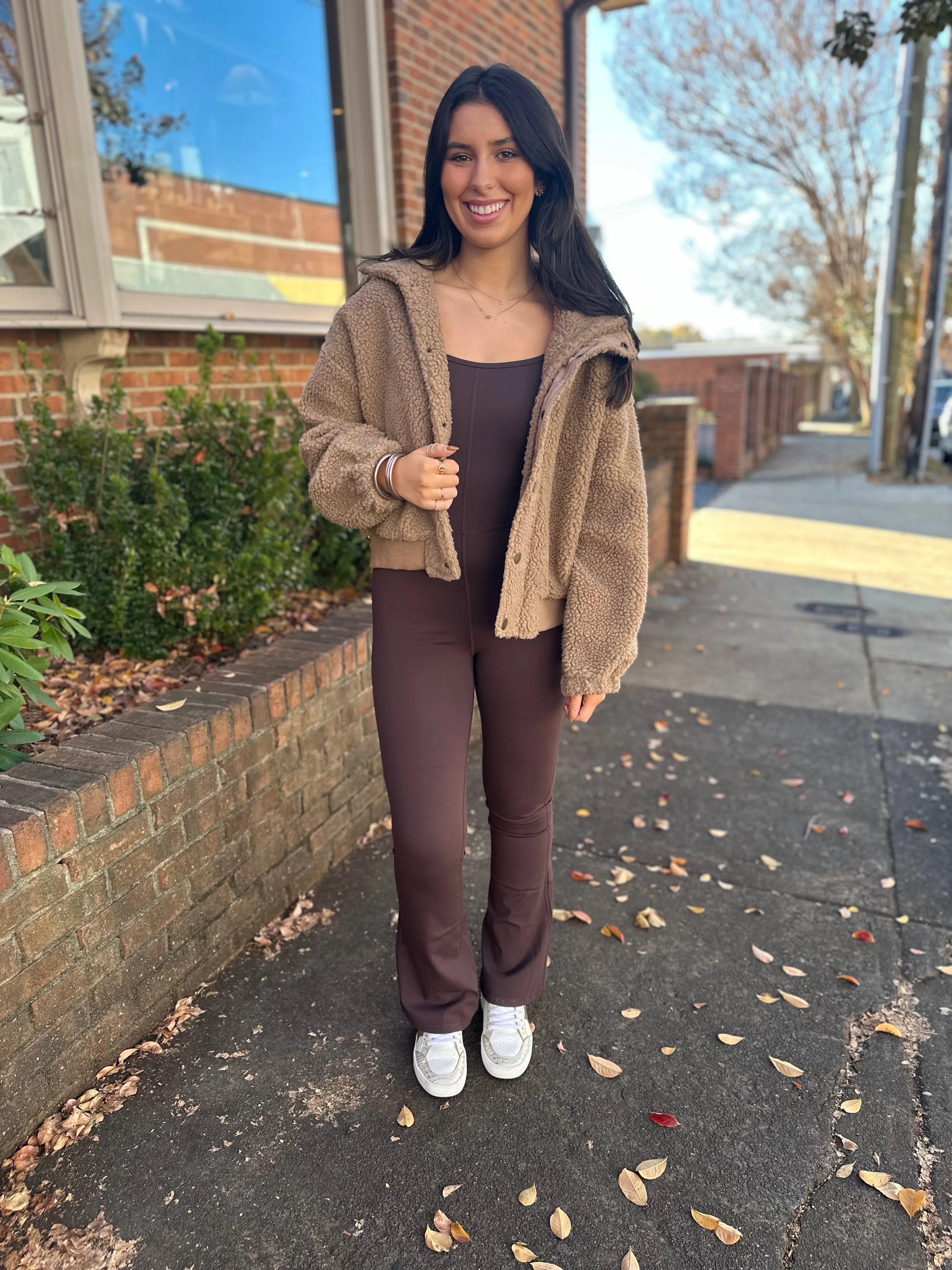 Flare Jumpsuit -Chocolate