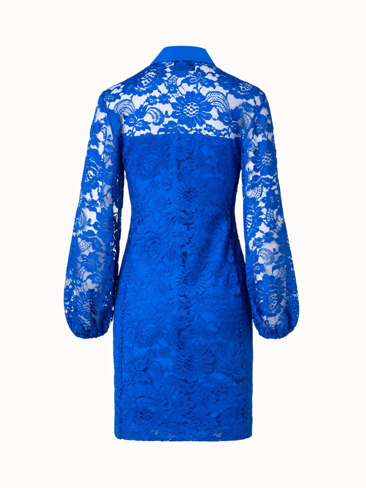 Floral Techno Lace Shirt Dress