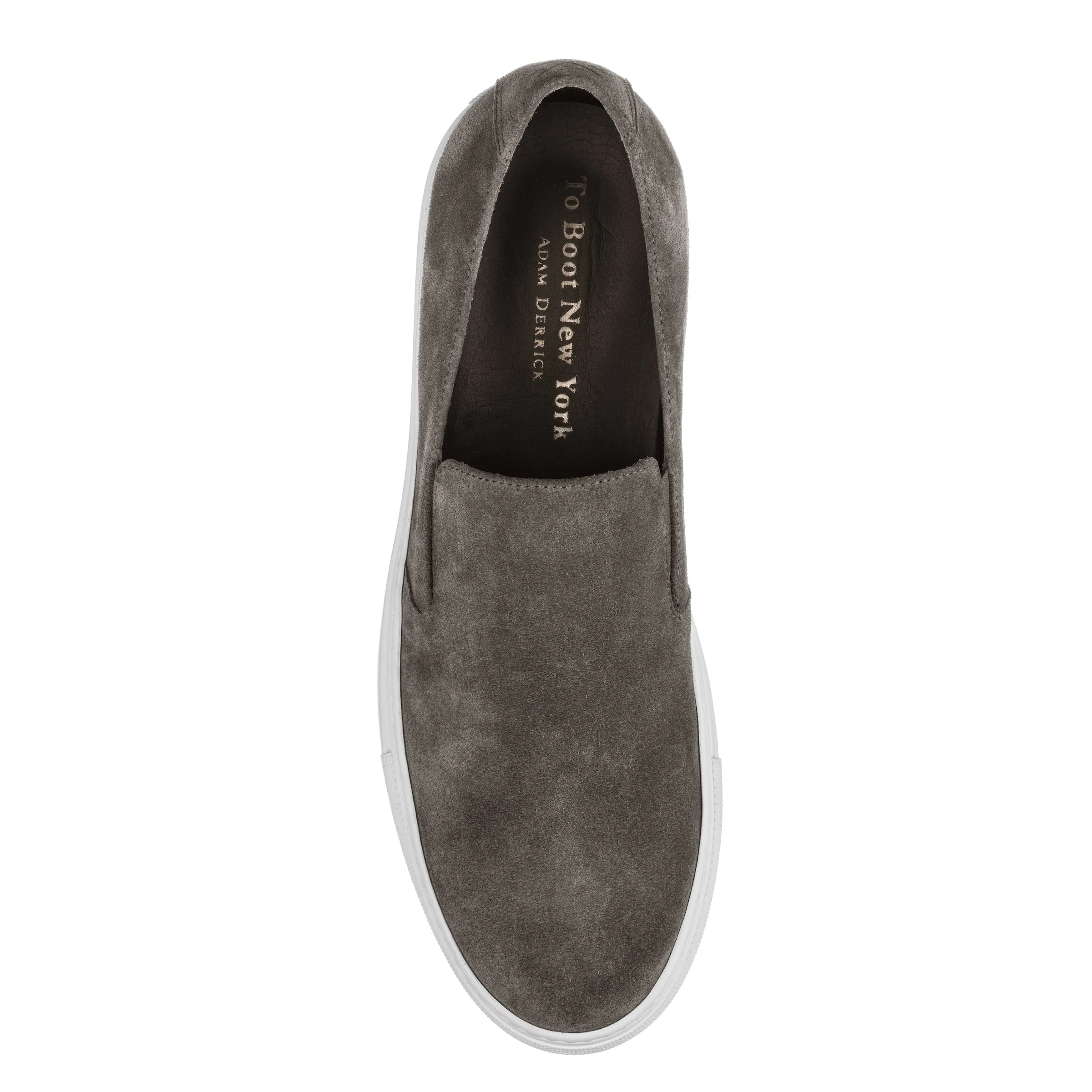 Foreman Grey Suede Slip On Sneaker