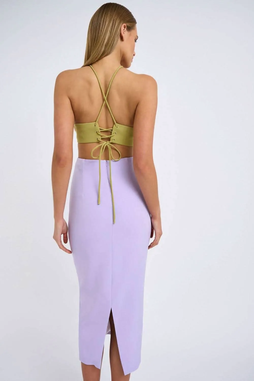 Fresco Halter Midi Dress