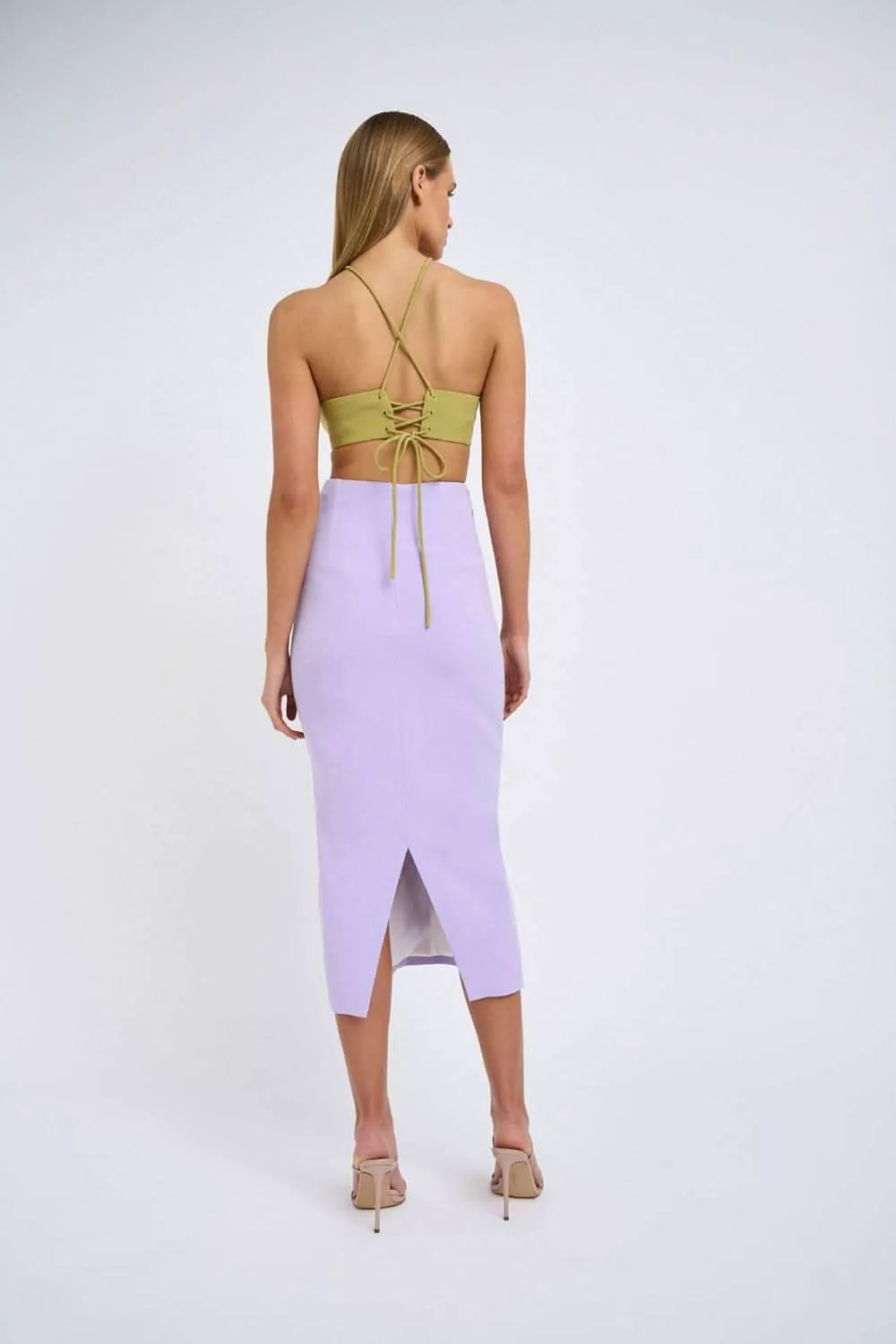 Fresco Halter Midi Dress