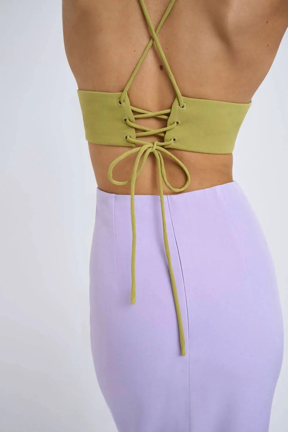Fresco Halter Midi Dress