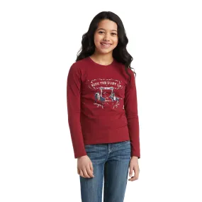 Girl's Ariat REAL Kick The Dust Up T-Shirt #10038069-C