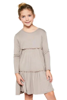 Girls Dress Style 3606 in Mocha