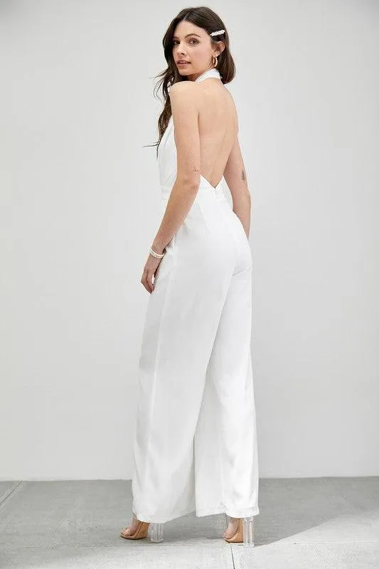 Halter neck jumpsuit