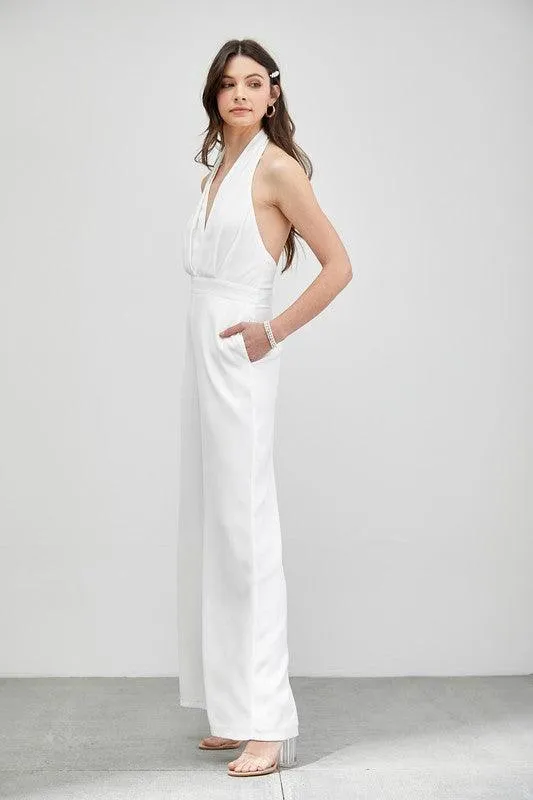 Halter neck jumpsuit