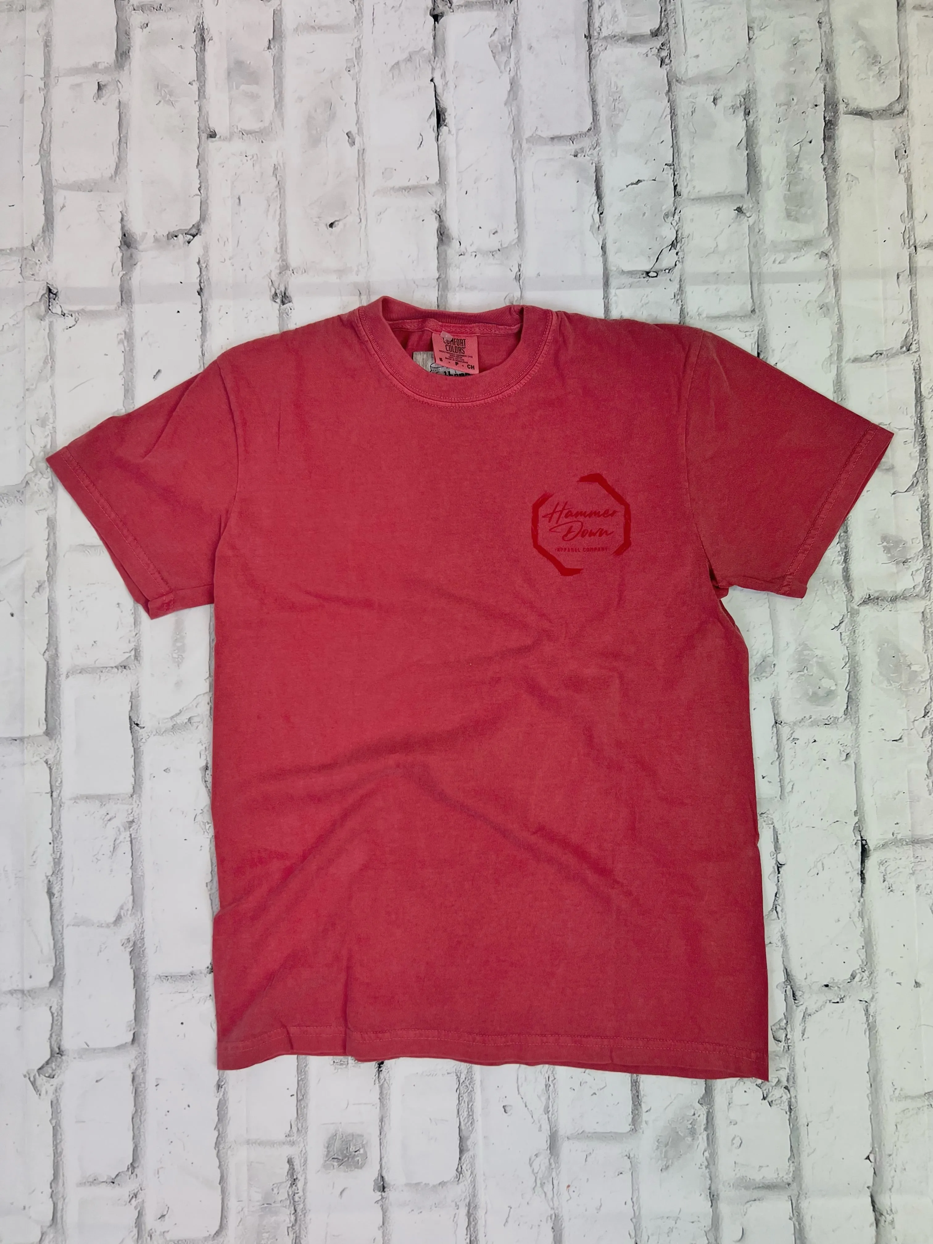 Hammer Down "Paint Octagon" Short Sleeve T-shirt - Red