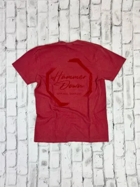 Hammer Down "Paint Octagon" Short Sleeve T-shirt - Red