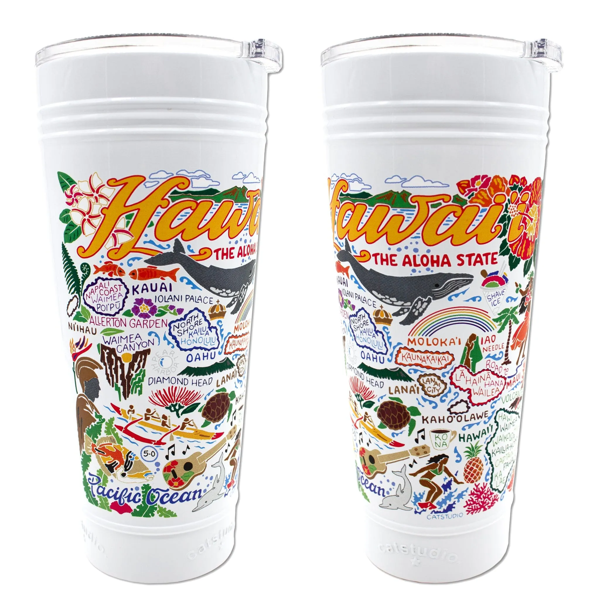 Hawaiian Isles Thermal Tumbler in White - Limited Edition!