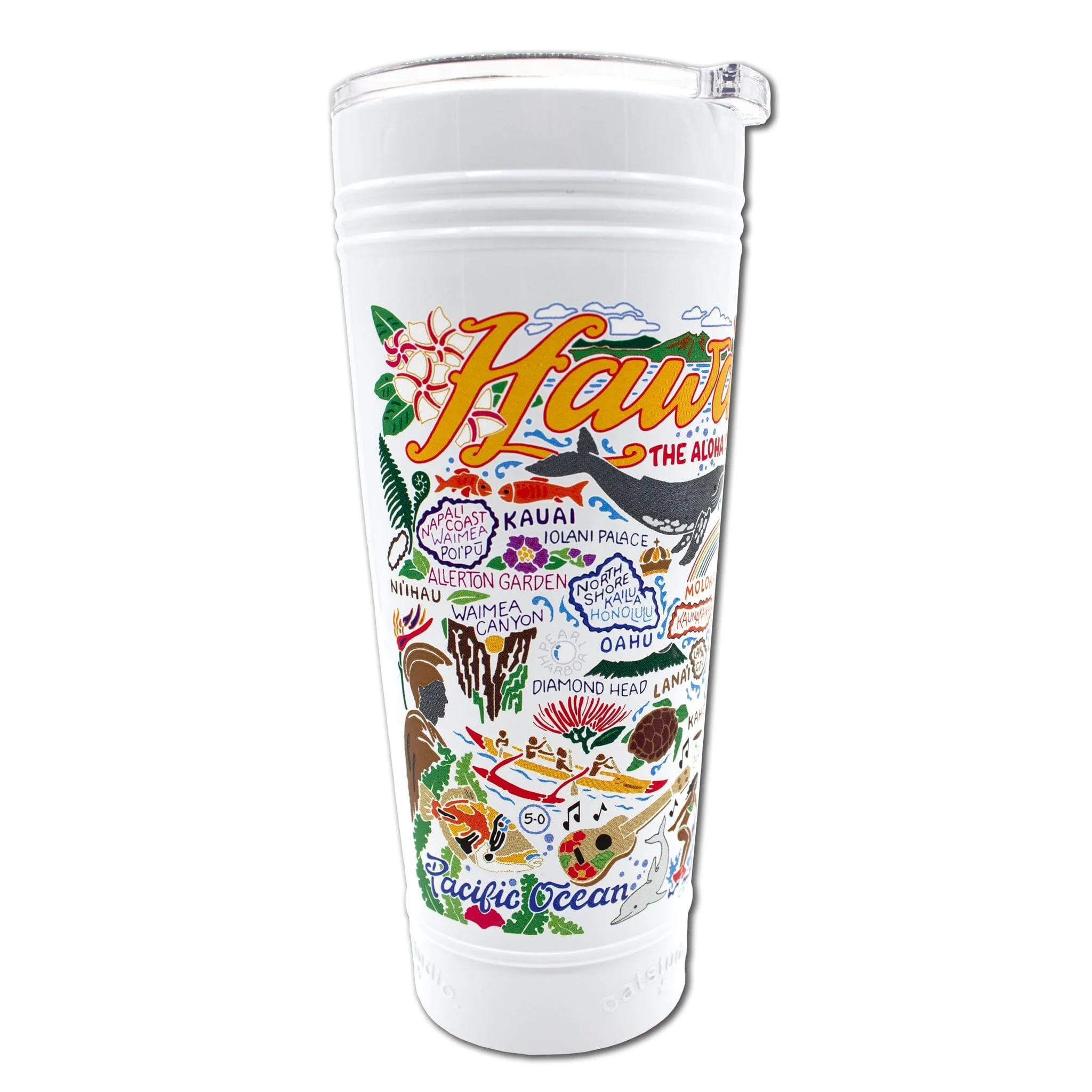 Hawaiian Isles Thermal Tumbler in White - Limited Edition!
