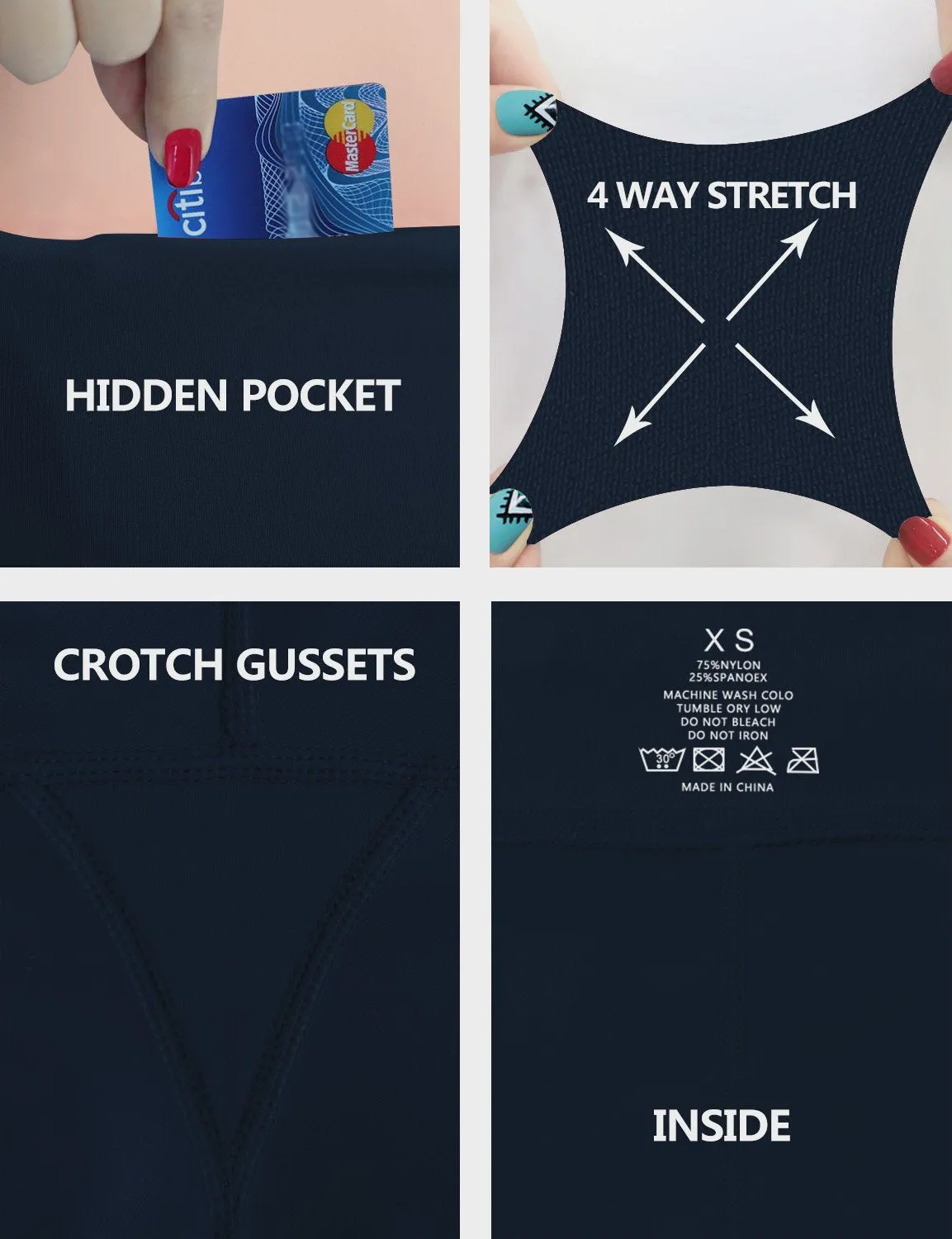 High Waist Biking Pants darknavy ins_Biking