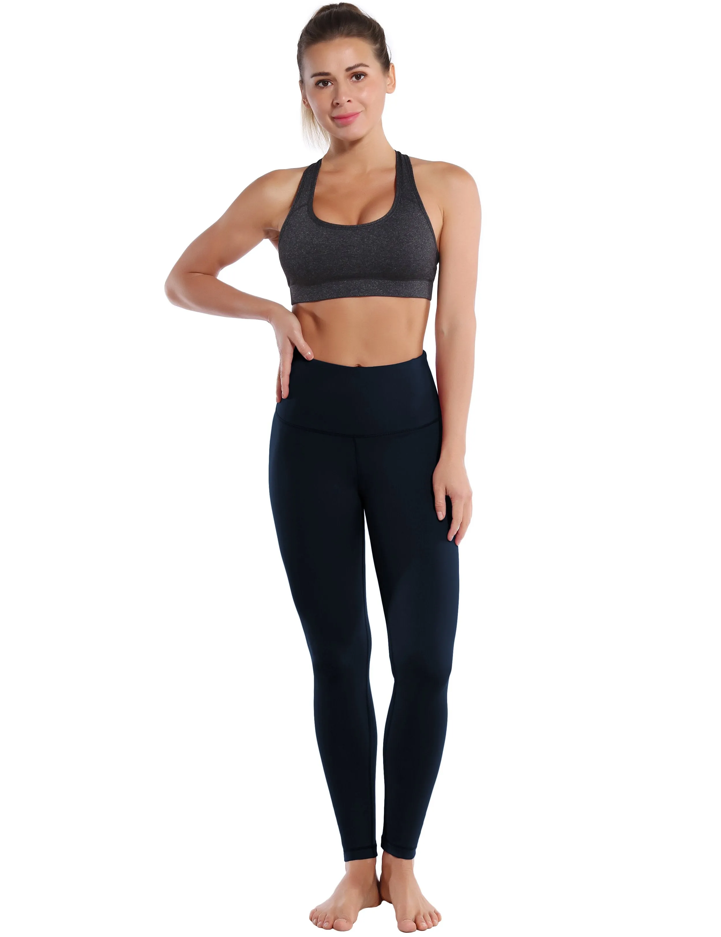High Waist Biking Pants darknavy ins_Biking